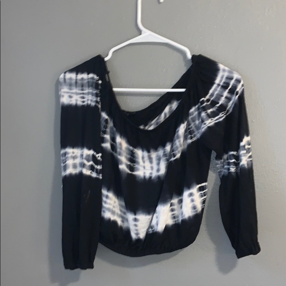 Tie Dye Strapless Top